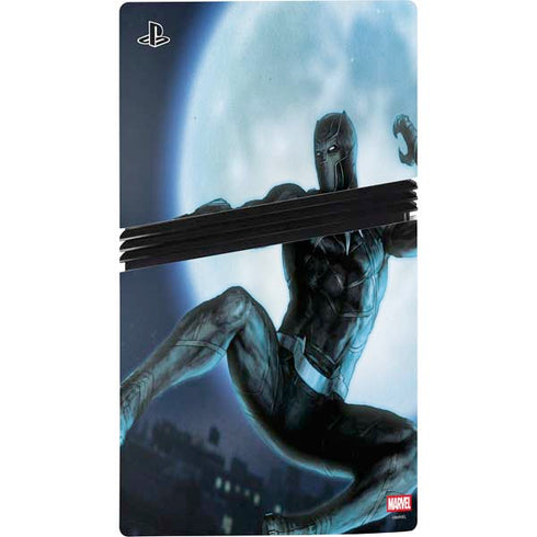 Marvel Black Panther Jumping Through Air PS5 Pro Disk Bundle  Skin